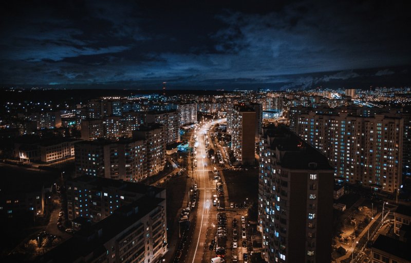 Южное Бутово ночью
