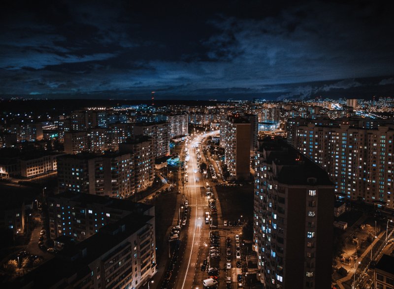 Ночной Краснодар с высотки