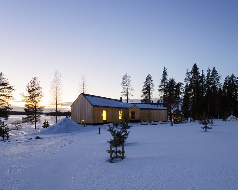 Минималистичный домик, Avanto Architects (Виррат, Финляндия)