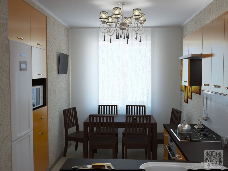 Кухня 5.5 кв.м панельный дом