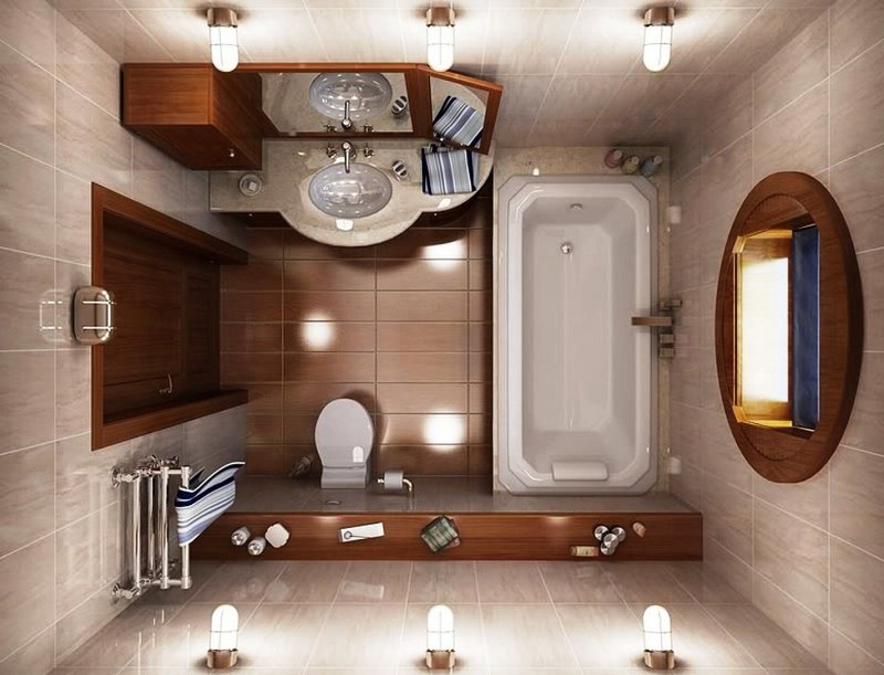 Планировка ванной комнаты