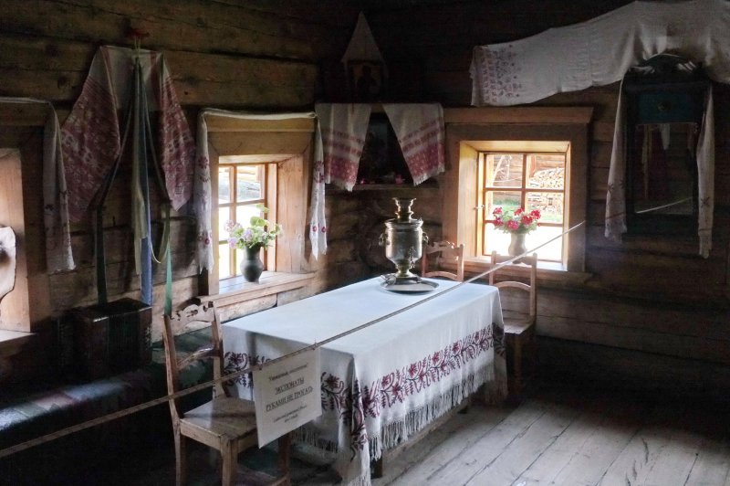 Русская изба внутри убранство