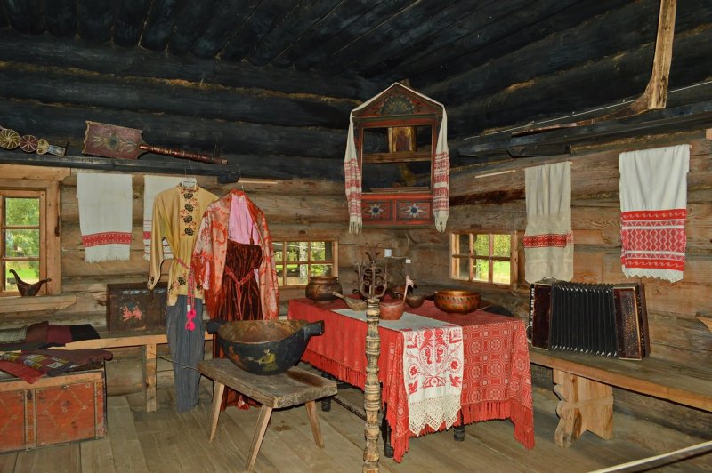 Избы крестьян в древней Руси