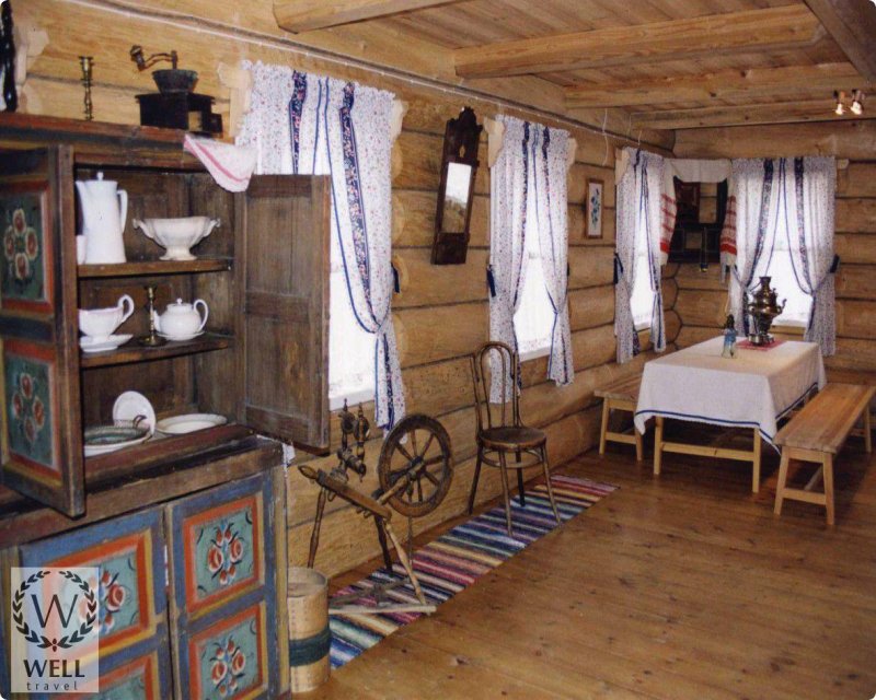 Горница в избе на Руси