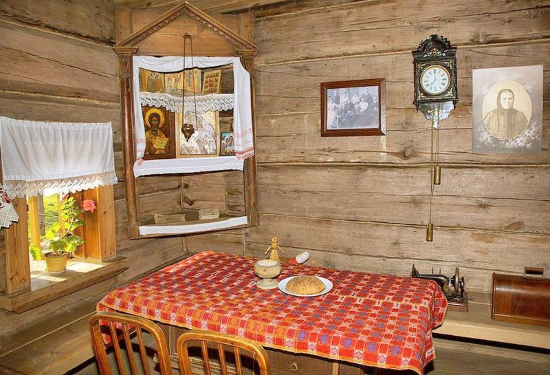 Интерьер старинной избы