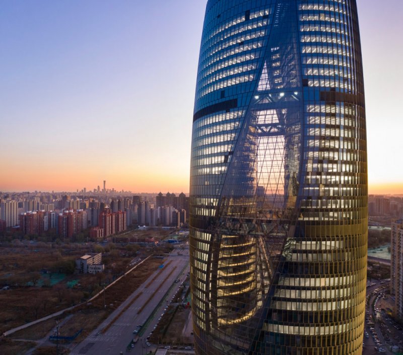 Башня Zifeng, Нанкин, Китай.