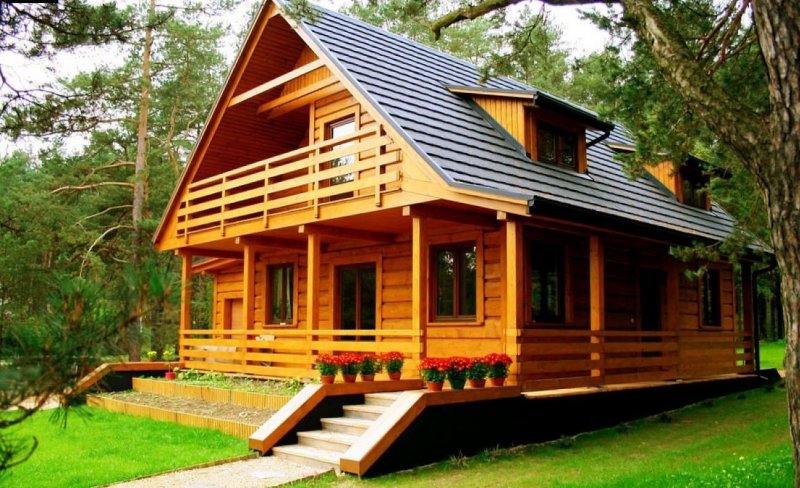 Домики из бруса для дачи