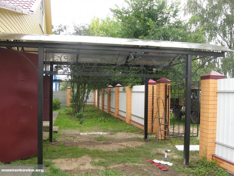 Веранда патио с мангалом