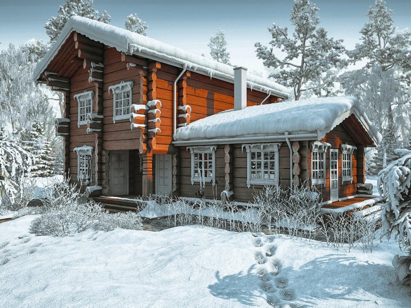Интерьер лафет баня