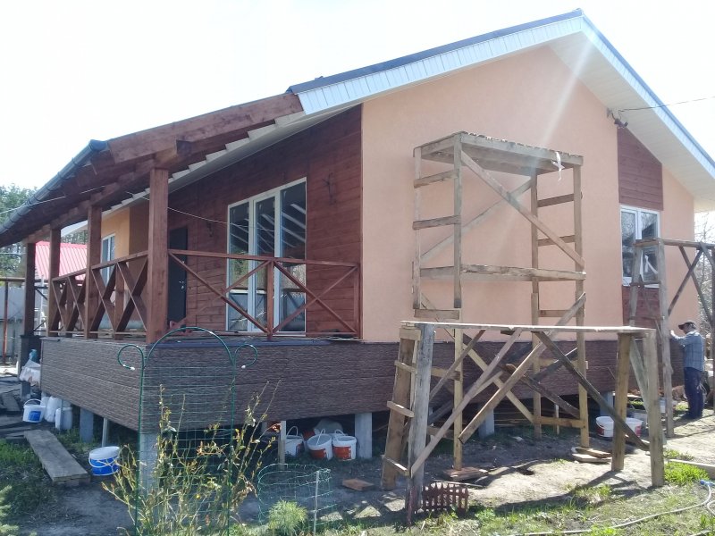Внешняя отделка каркасного дома