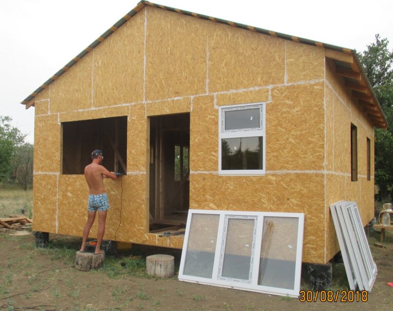 Каркасный домик из ОСБ