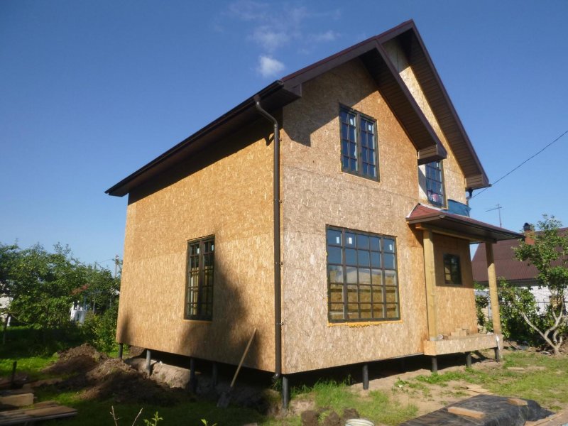 Каркасный дом штукатурка фасад