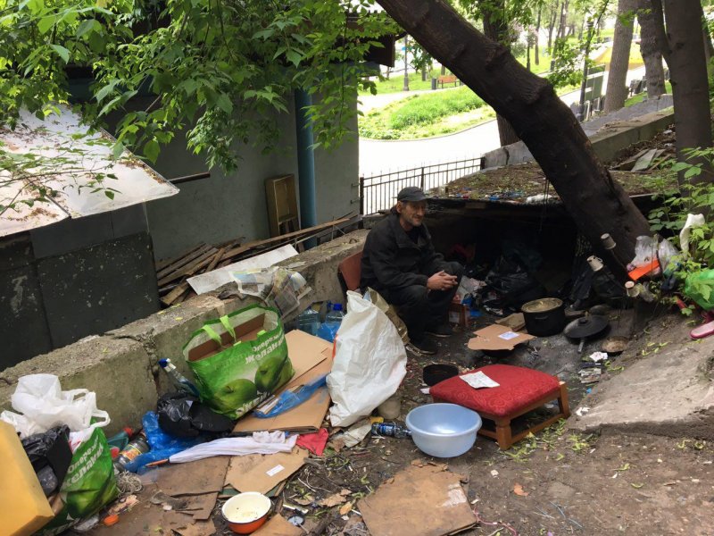 Бомж дом художника в Жуковском