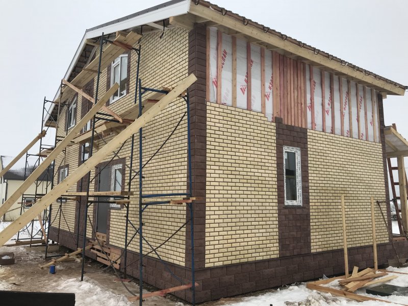 Фасадные панели для каркасных домов