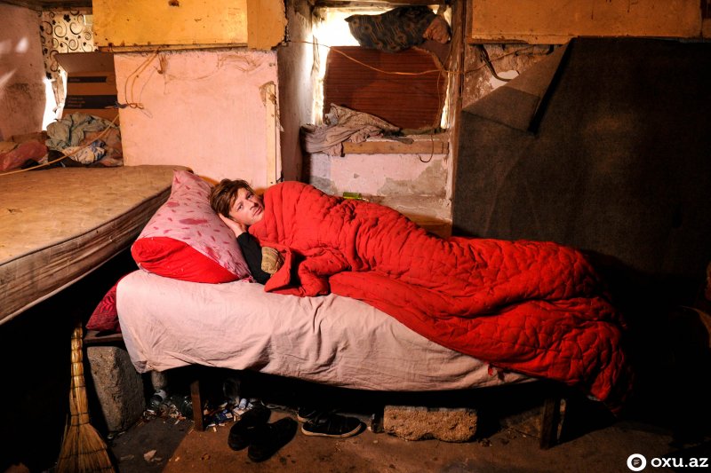 Бездомные в палатках