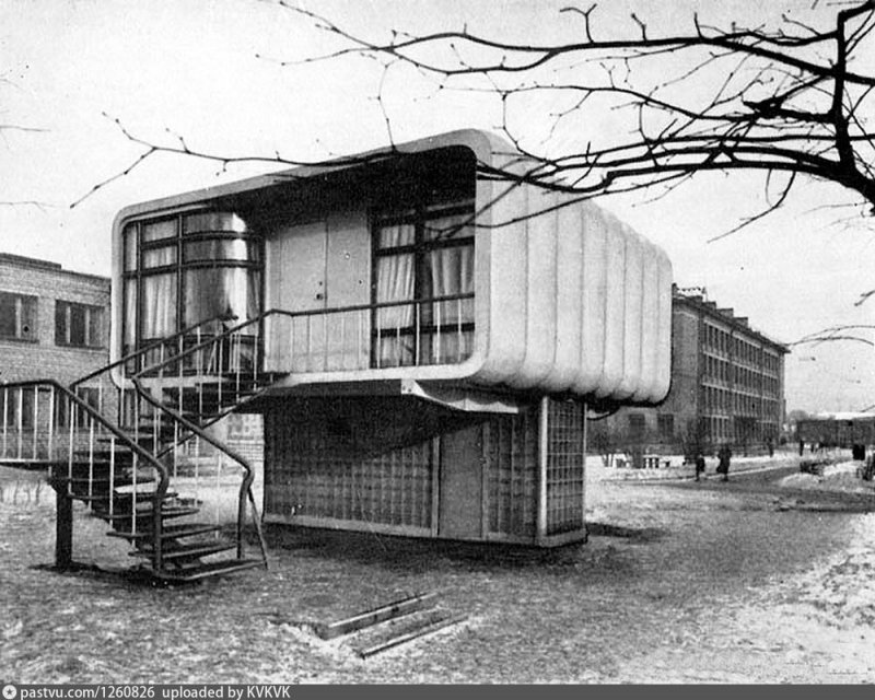 Экспериментальный пластиковый дом Ленинград 1961