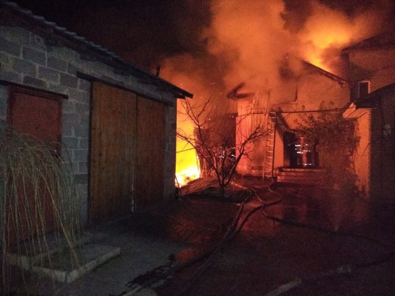 Пожар на крыше