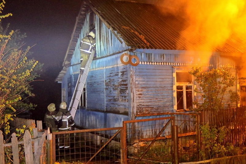 Пожар в Клинцах вчера