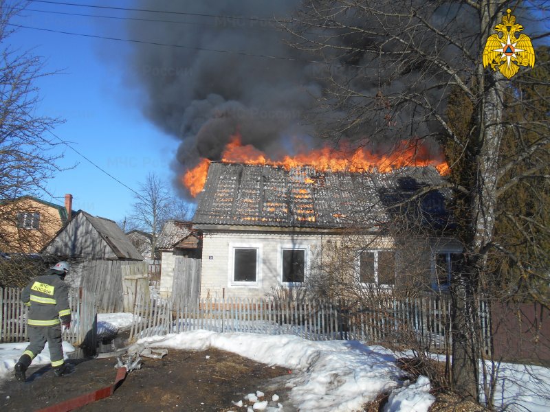 Пожар в деревне