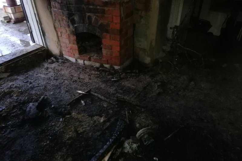 Дом из газобетона после пожара