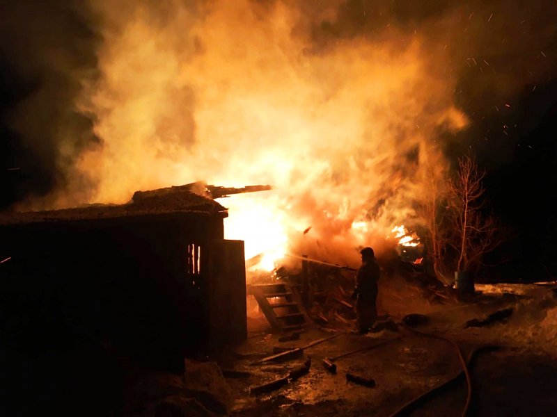 Пожар в Камешковском районе