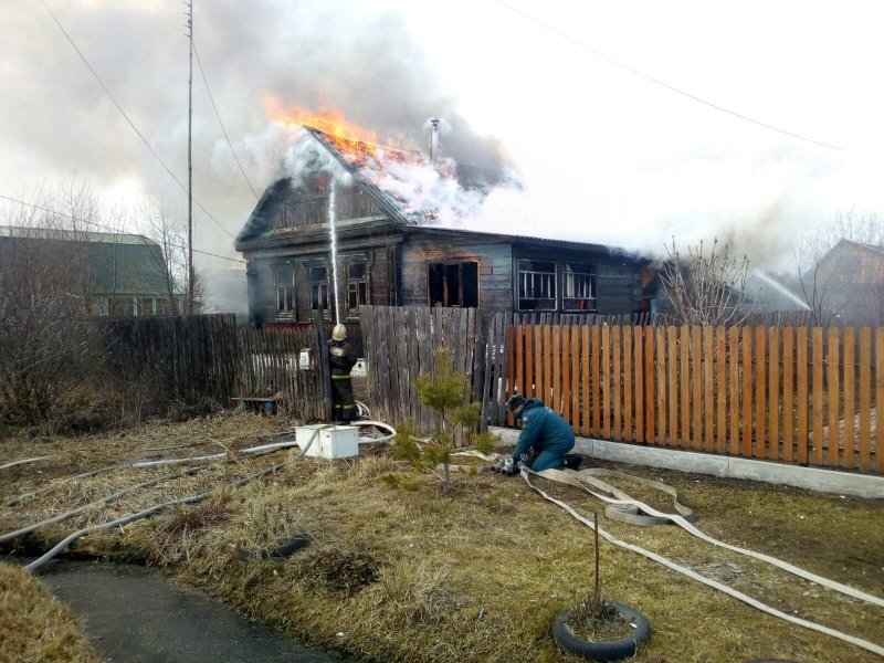 Пожар в Старомусино