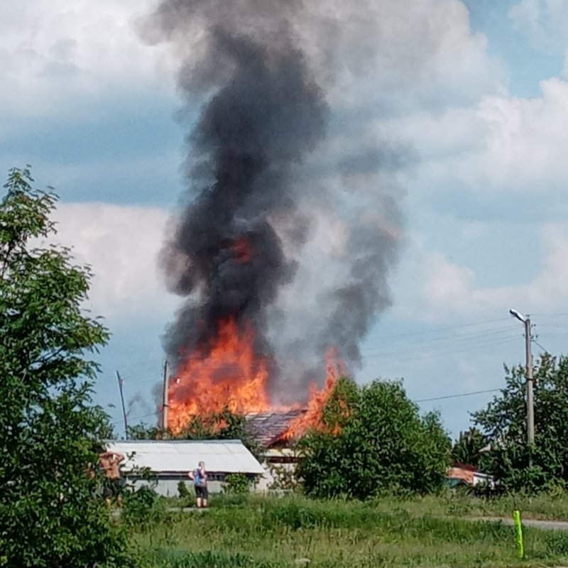 Пожар в деревянном доме