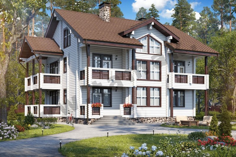 Дом из клееного бруса тамак