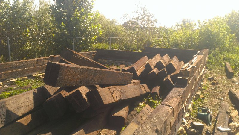 Подпорная стенка из бруса