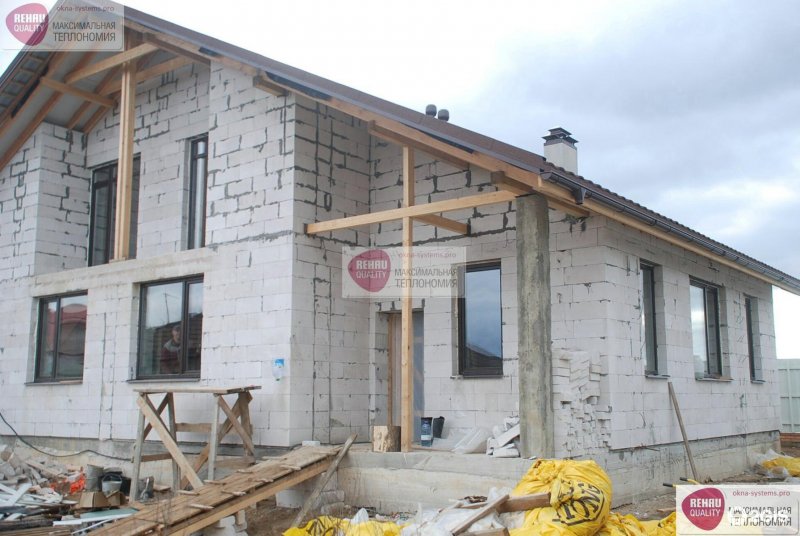 Дачный домик из газосиликатных блоков