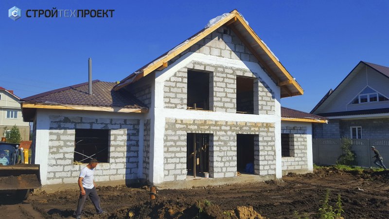 Дом из газобетона без отделки