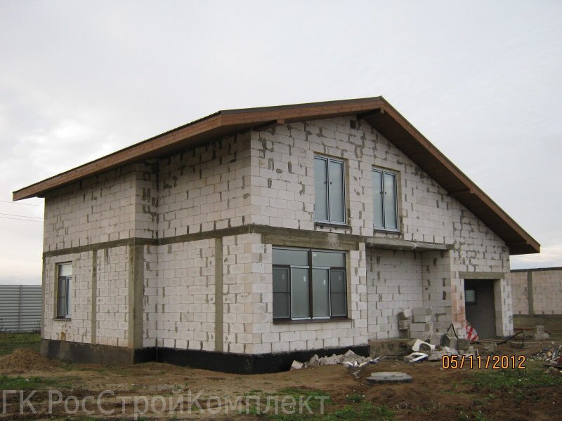 Перекрытие 2 этажа из газобетона