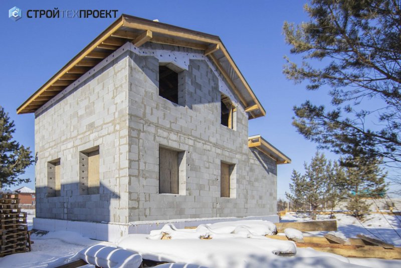 Фронтоны из газобетона
