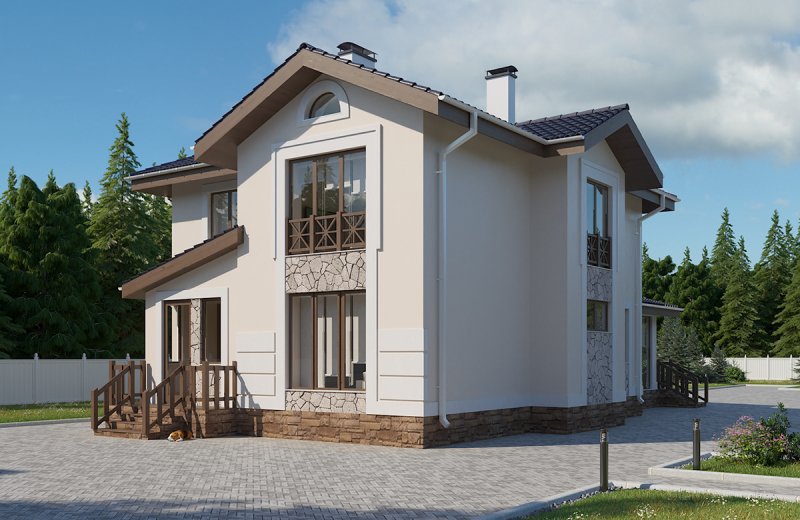 Дома из газобетона снаружи