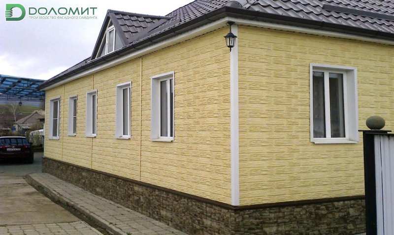 Фасадные панели песчаник для наружной отделки