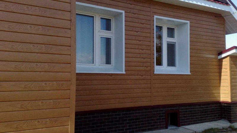 Металлосайдинг l-брус Ecosteel сосна