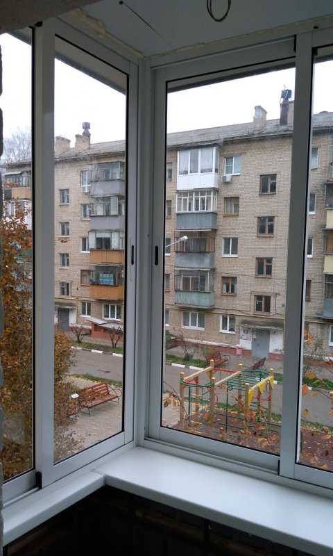 Балкон с выносом в хрущевке