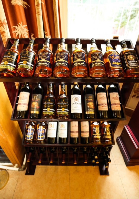 Алкогольные напитки в бутылках
