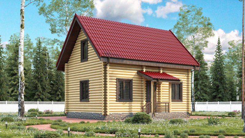 Бревенчатый дом 6х9