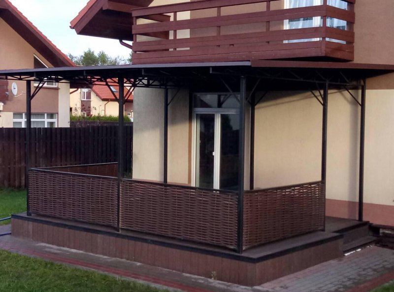 Пристройка веранды из поликарбоната