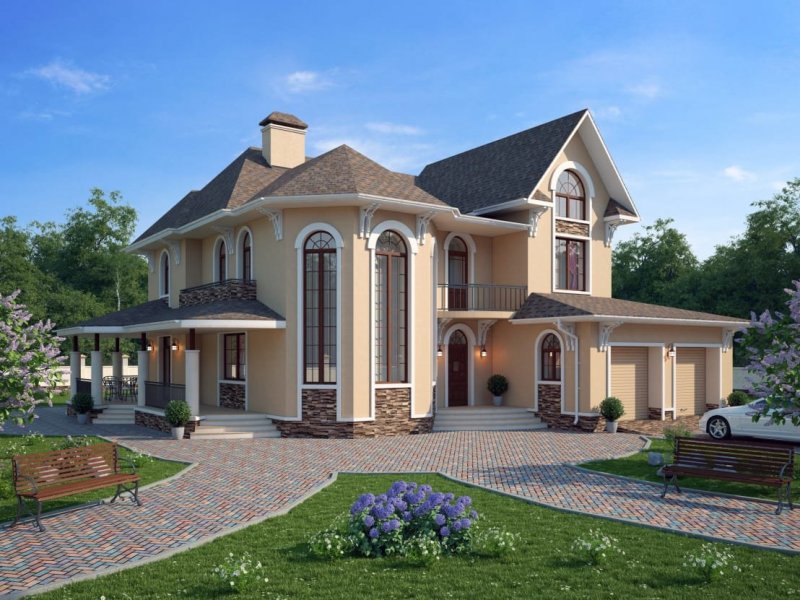 Классический коттедж проект