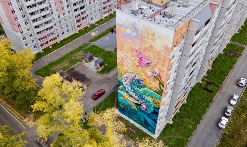 Хайдар Бигичев граффити в Казани