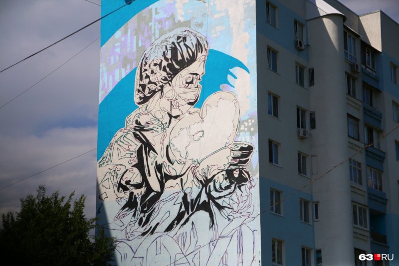 Роспись стен здания