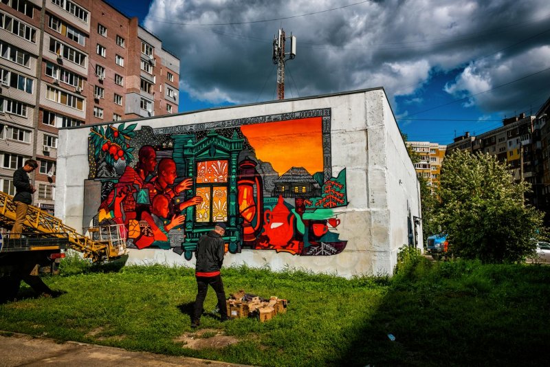 Граффити на Московском проспекте Калининград