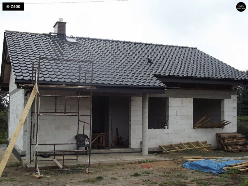 Однэтажныйдом из газобетона