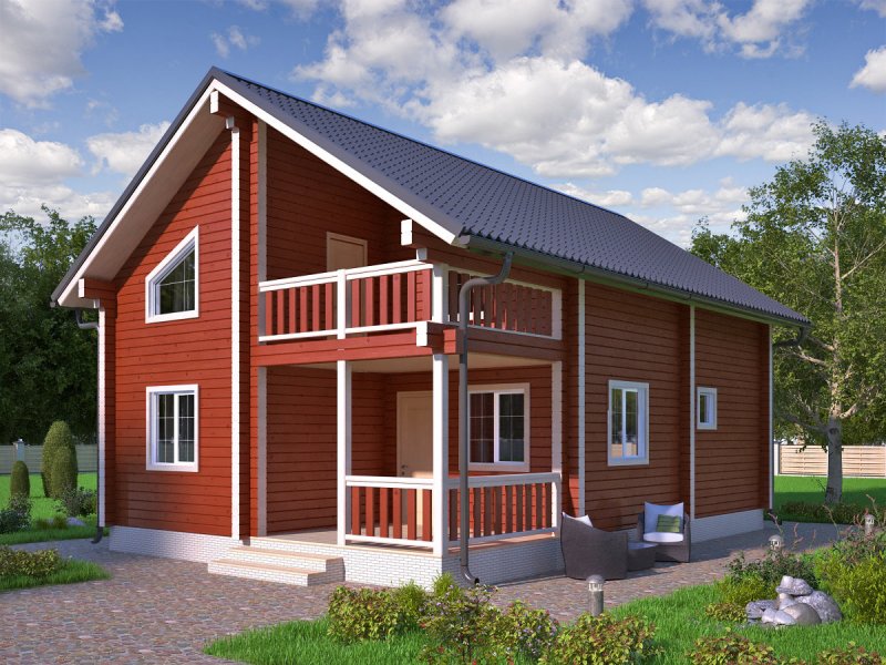 Каркасный дом 120м2