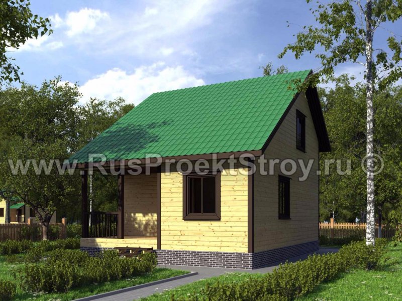 Финский каркас в полтора этажа