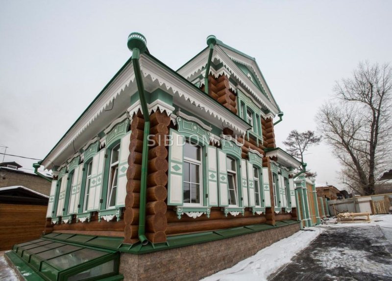 Деревянная застройка Иркутск