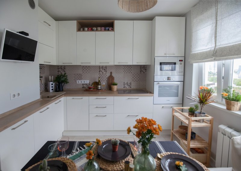 Планировка кухни п44 трешка