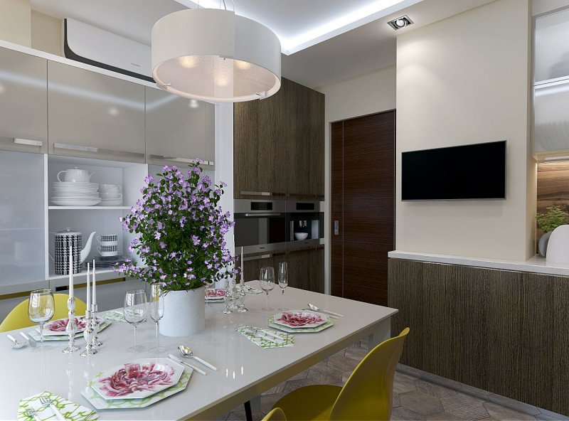 Планировка кухни п3